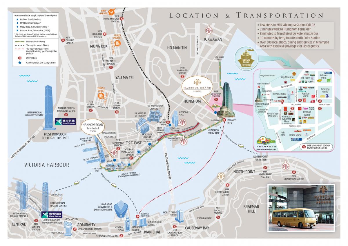 MTR Quarry Bay station-Karte