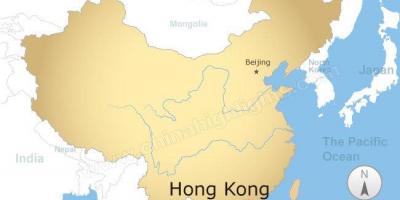 Karte von China und Hong Kong