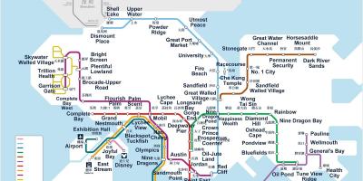 Hongkong U-Bahn-Karte