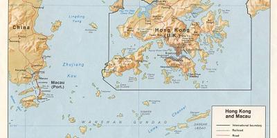 Karte von Hong Kong und Macau