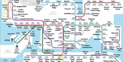 MTR Hong Kong-Karte