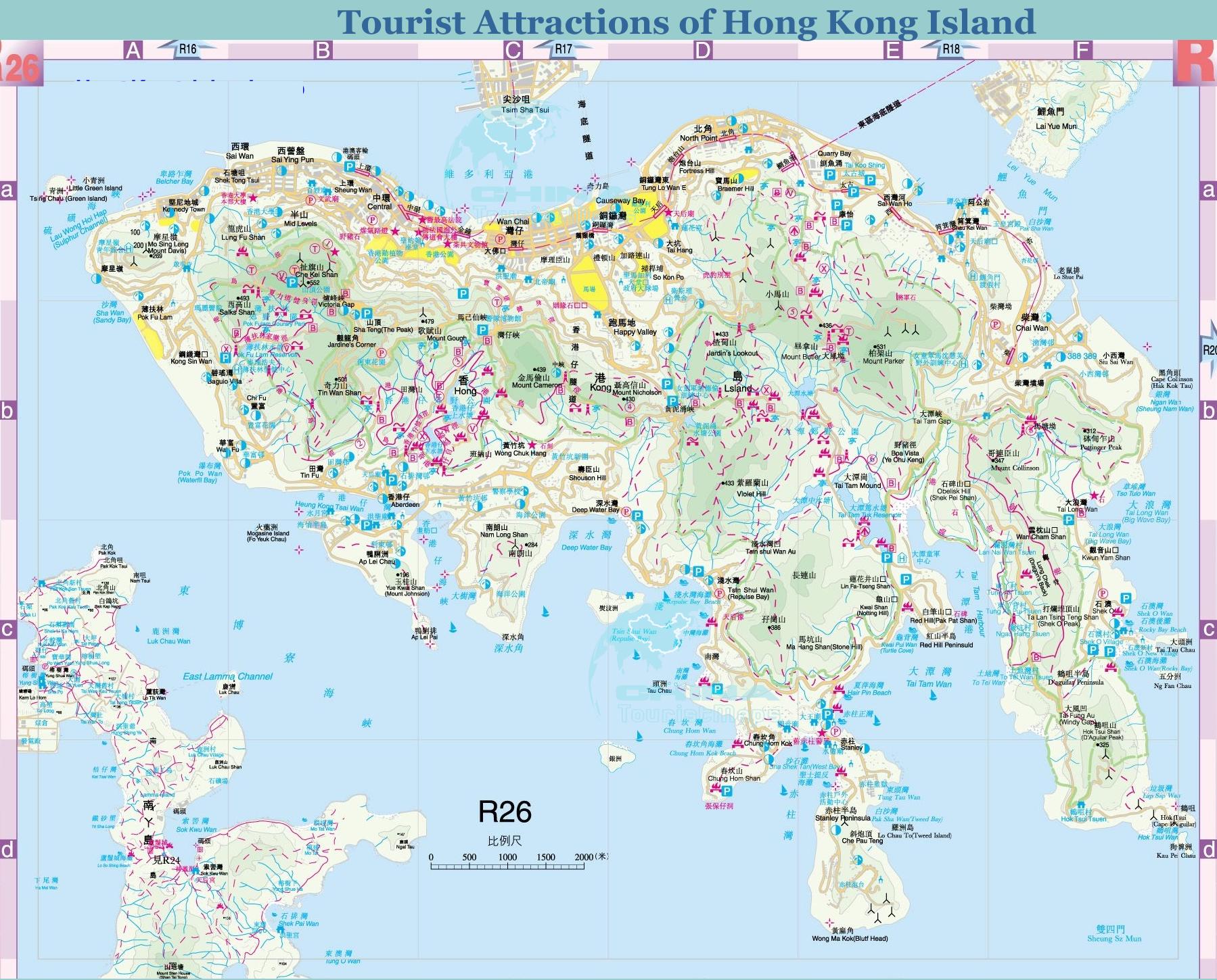 Karte Hong Kong - Hong Kong auf der Karte (China)