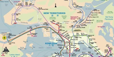 MTR Hong Kong-Karte