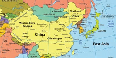 Karte von Hong Kong und Umgebung