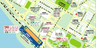 Tsuen Wan West station-Karte