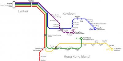Von Hong Kong bus route map